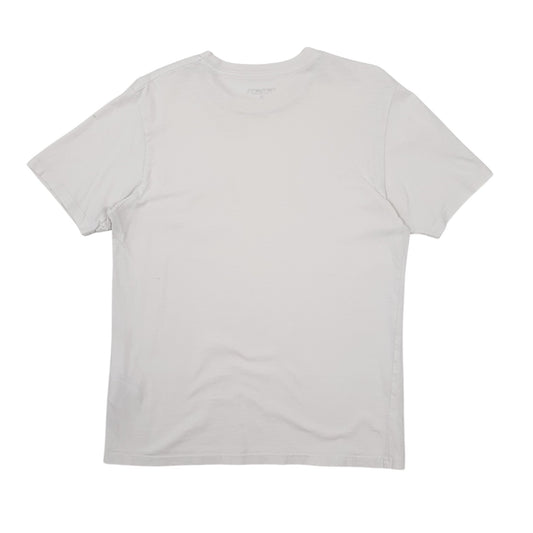 Mens White Carhartt Short Sleeve T Shirt