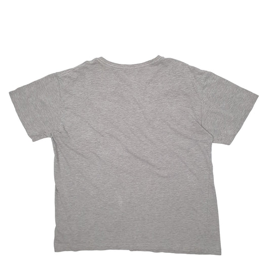 Mens Grey Adidas Spellout Short Sleeve T Shirt