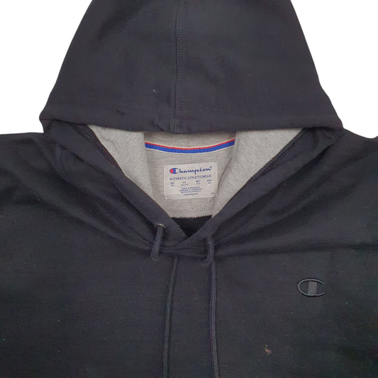 Mens Black Champion Hoodie Jumper