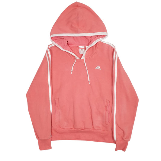 Womens Pink Adidas Hoodie Jumper