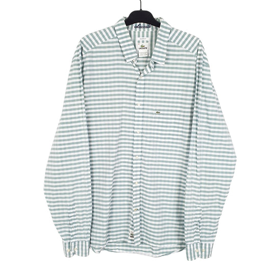 Mens Green Lacoste Modern Long Sleeve Shirt
