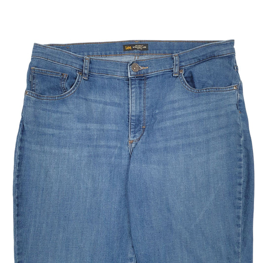 Womens Blue Lee Relaxed Fit JeansW36 L32