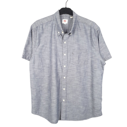 Mens Blue Levis Short Sleeve Shirt
