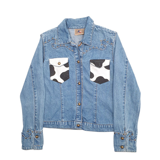 Womens Blue Dont Mess WithTexas Reworked Coat