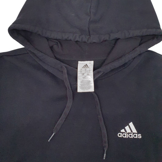 Mens Black Adidas Hoodie Jumper