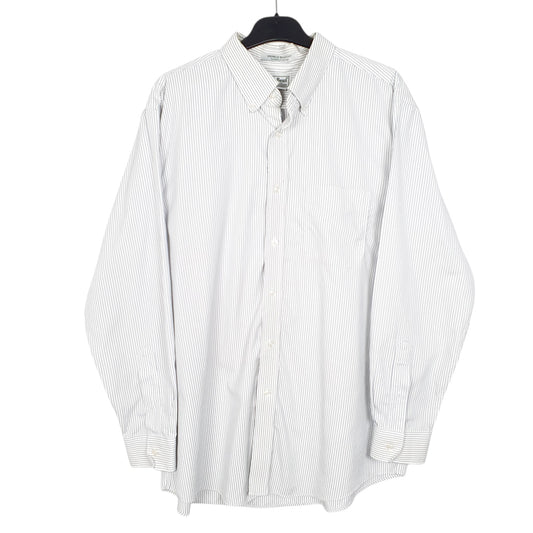 Mens White L.L.Bean Long Sleeve Shirt