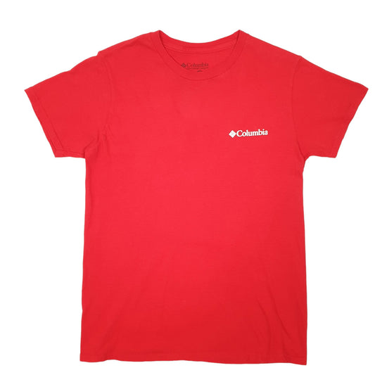 Mens Red Columbia Sportswear Short Sleeve T Shirt