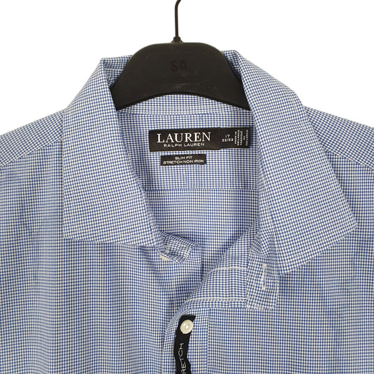 Mens Blue Ralph Stretch Long Sleeve Shirt
