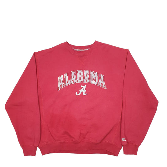 Mens Red Colosseum Alabama Crewneck Jumper