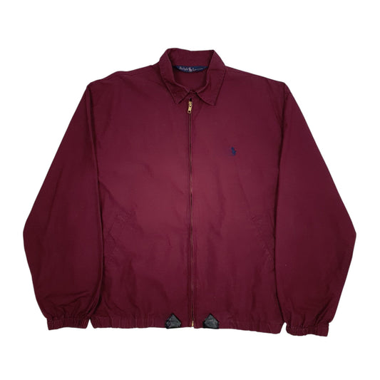 Mens Burgundy Ralph Lauren Vintage 90s Coat