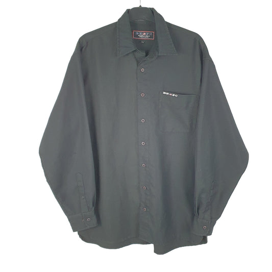 Mens Black Beverly Hills Polo Club Long Sleeve Shirt