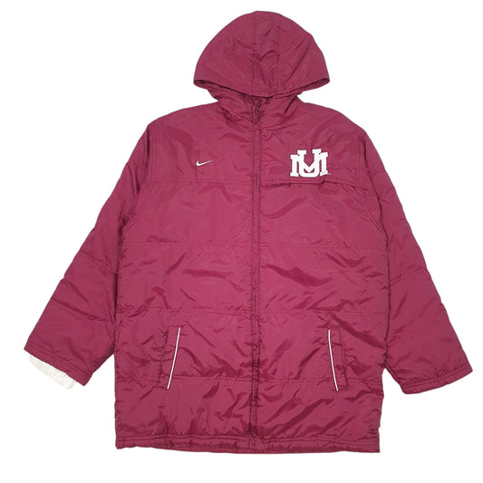 Womens Burgundy Nike Vintage 00s Team Montana Grizzlies Coat