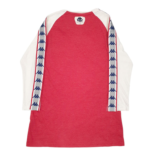 Mens Red Kappa Vintage Sportswear Long Sleeve T Shirt