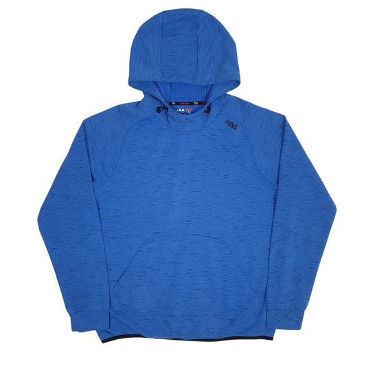 Mens Blue Fila Hoodie Jumper