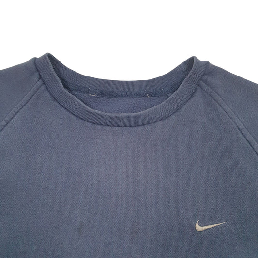 Mens Navy Nike Raglan Crewneck Jumper