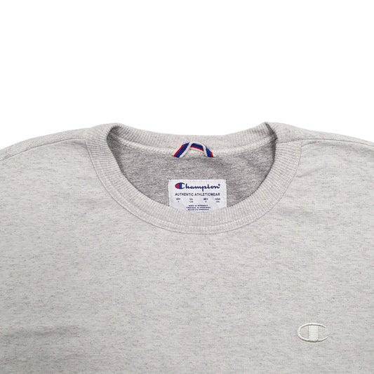 Mens Grey Champion Crewneck Jumper
