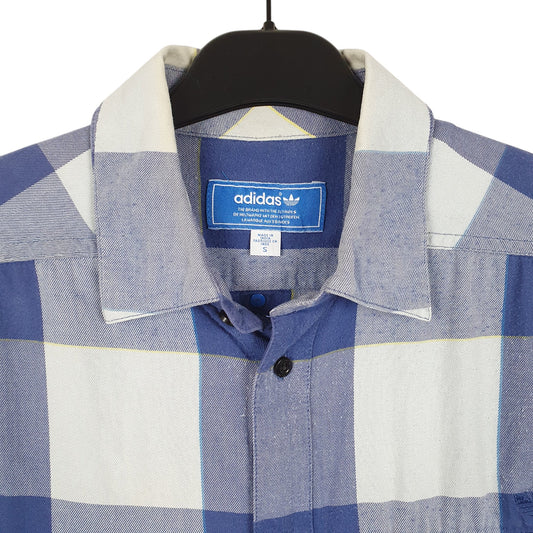 Mens Blue Adidas Long Sleeve Shirt