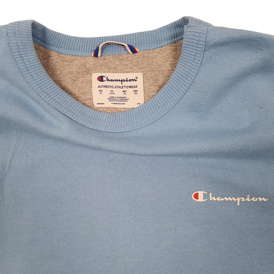 Mens Blue Champion Crewneck Jumper