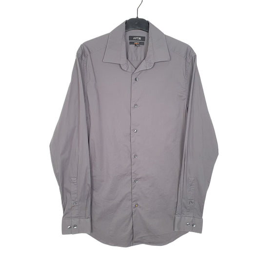 Mens Grey APT.9 Stretch Long Sleeve Shirt