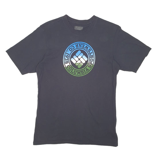 Mens Black Columbia Sportswear Short Sleeve T Shirt