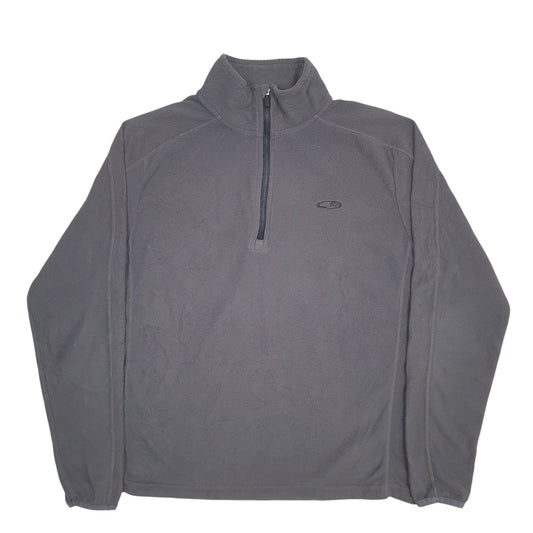 Womens Grey Champion Quarter Zip Jumper