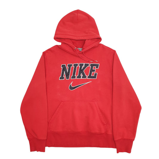 Womens Red Nike Spellout Hoodie Jumper