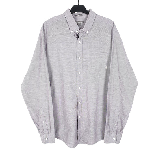 Mens Grey Eddie Bauer Long Sleeve Shirt