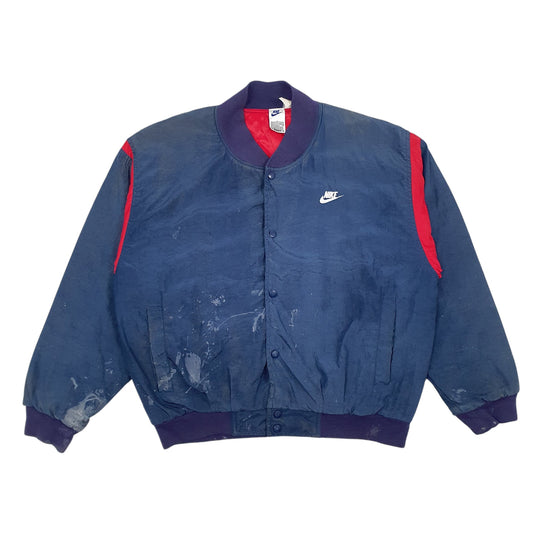 Mens Navy Nike Spellout Coat