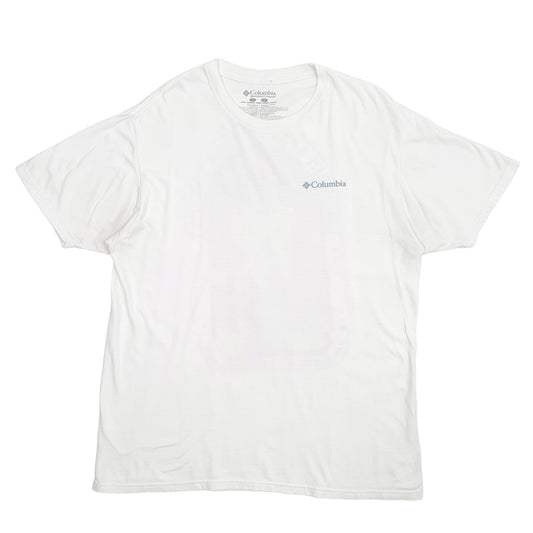 Mens White Columbia Sportswear Short Sleeve T Shirt