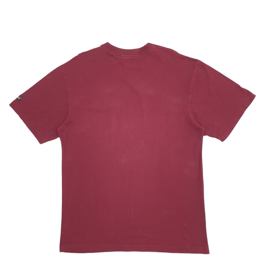 Mens Burgundy Dickies Pocket Short Sleeve T Shirt