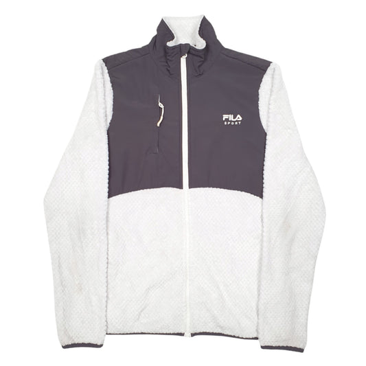 Womens Grey Fila Full Zip Jumper