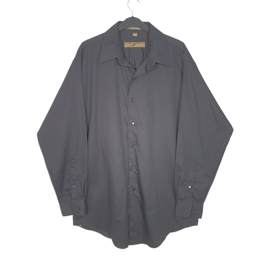 Mens Black John Henry Long Sleeve Shirt