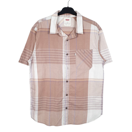 Mens White Levis Short Sleeve Shirt