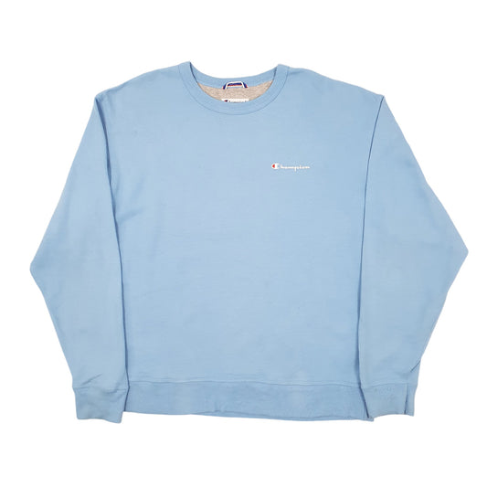 Mens Blue Champion Crewneck Jumper