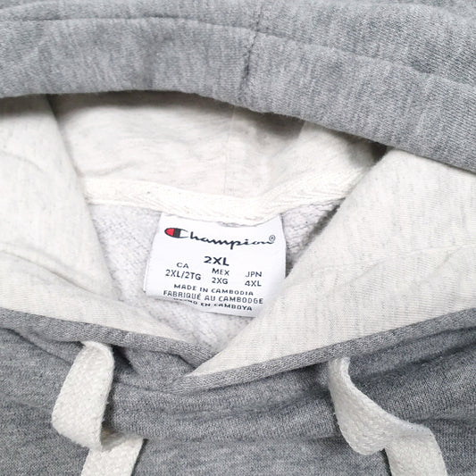Mens Grey Champion Hoodie Jumper