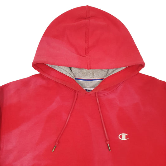 Mens Red Champion Hoodie Jumper