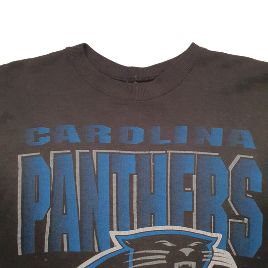Mens Black Artex Sportswear Carolina Panthers Football Crewneck Jumper