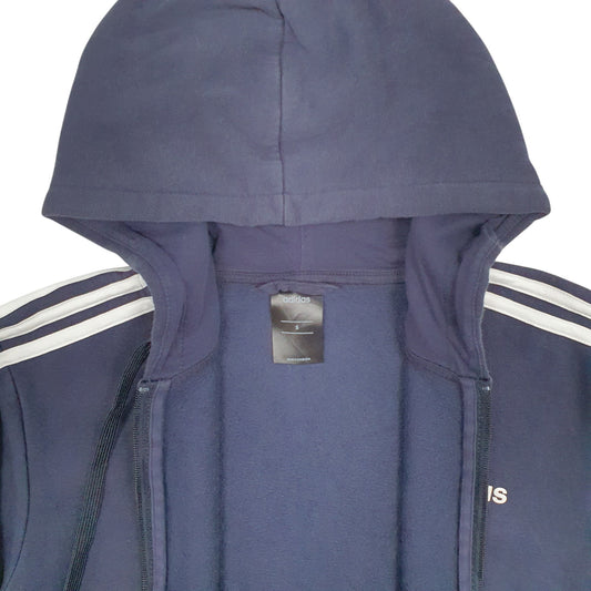 Mens Navy Adidas Full Zip Jumper