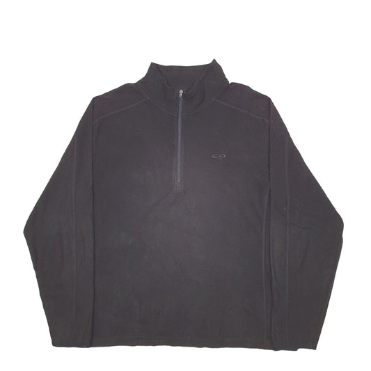 Mens Black Champion Quarter Zip Jumper