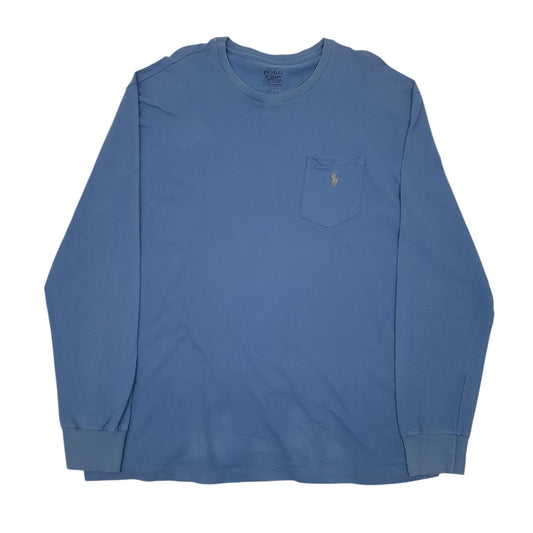 Mens Blue Polo Ralph Lauren Long Sleeve T Shirt