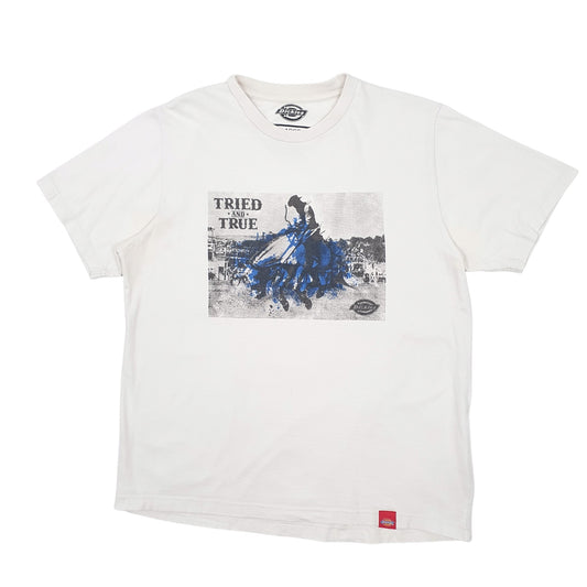 Mens White Dickies Short Sleeve T Shirt