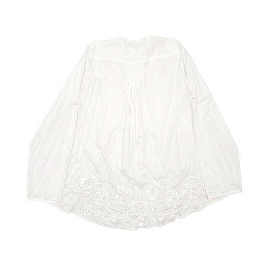 Womens White Jigsaw Blouse Long Sleeve T Shirt