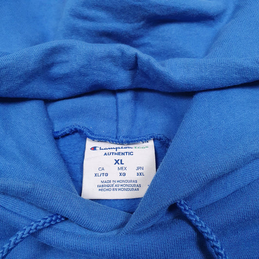 Mens Blue Champion Hoodie Jumper