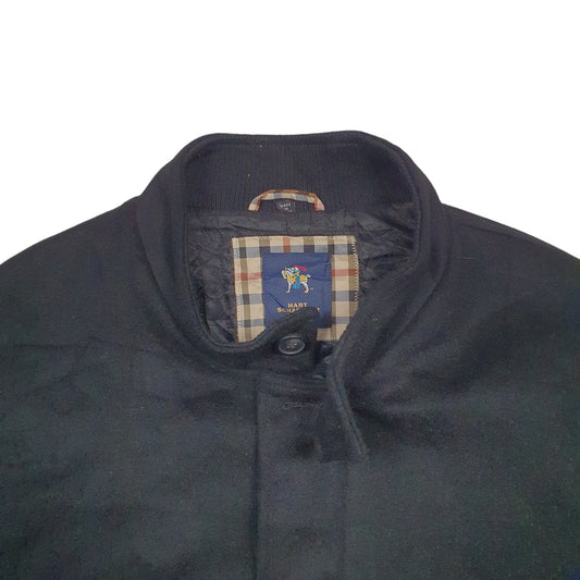 Mens Black Hart Schaffner Marx Coat