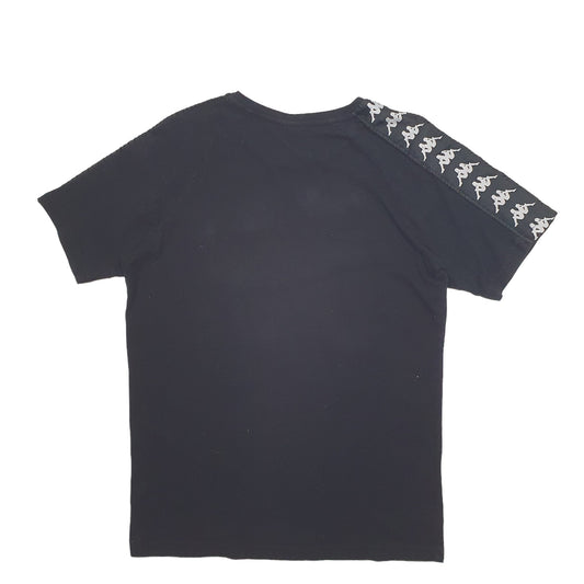 Mens Black Kappa Short Sleeve T Shirt