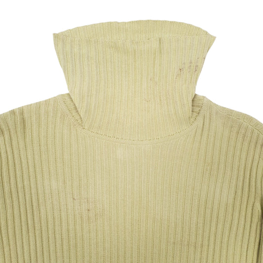 Womens Green L.L. Bean Knit Turtle Neck Jumper