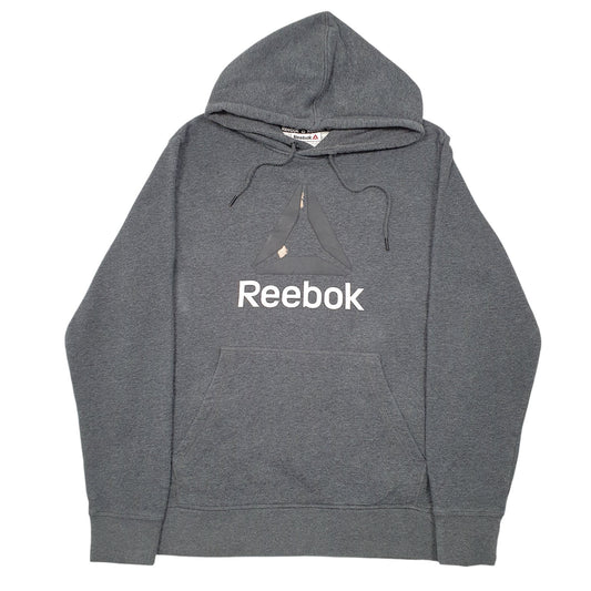Mens Grey Reebok Hoodie Jumper