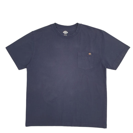 Mens Navy Dickies Pocket Short Sleeve T Shirt