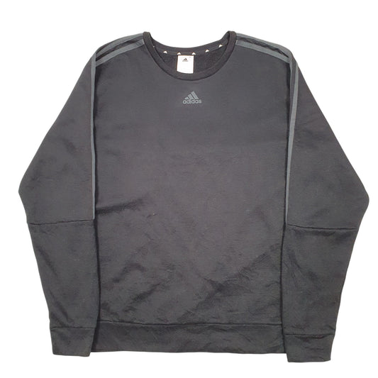 Mens Black Adidas Active Crewneck Jumper