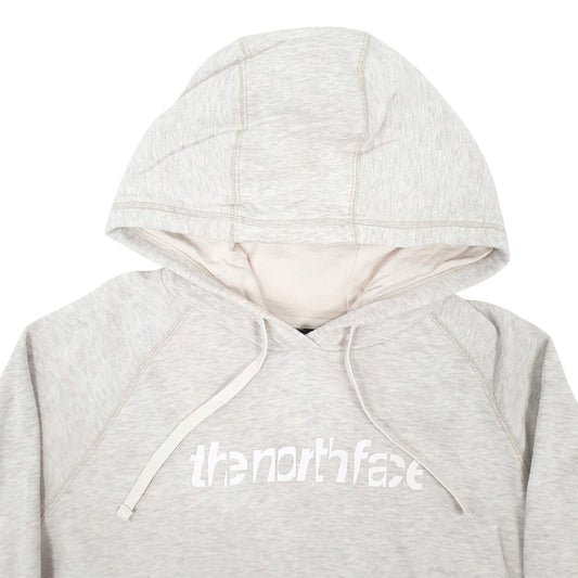 Womens Grey The North Face Spellout Hoodie Jumper